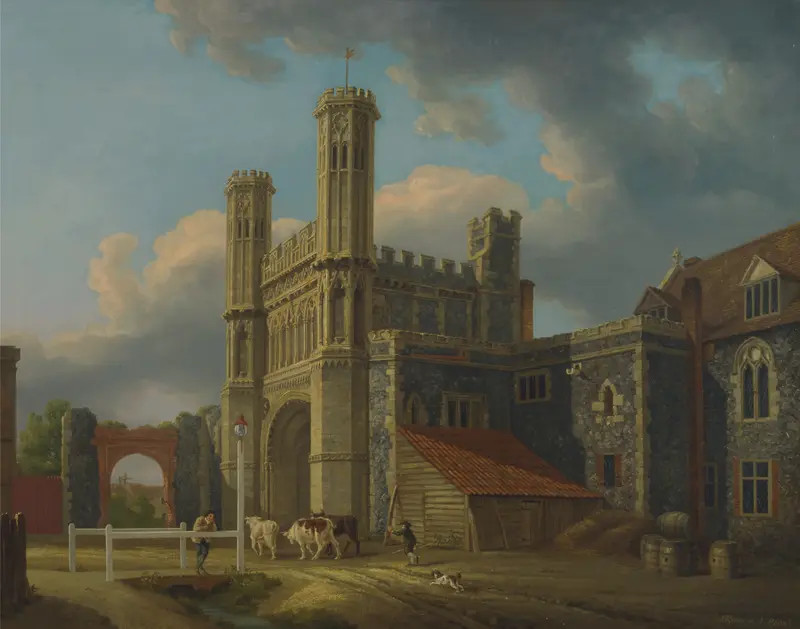 St. Augustine’s Gate in watercolor by Michael Angelo Rooker