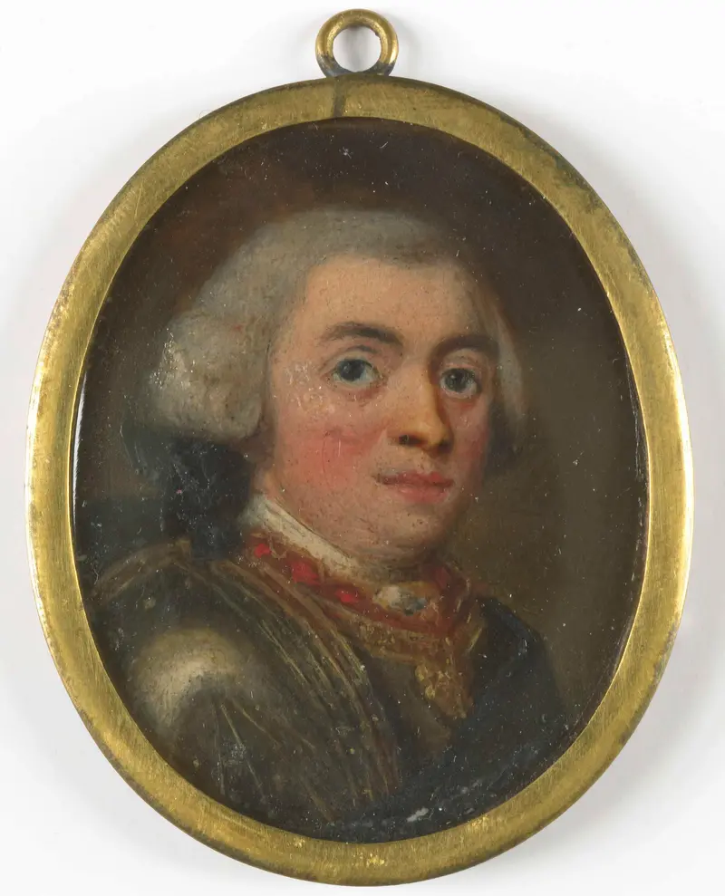 Portrait of Willem IV, prins van Oranje Nassau, carved in ivory by Unknown Artist