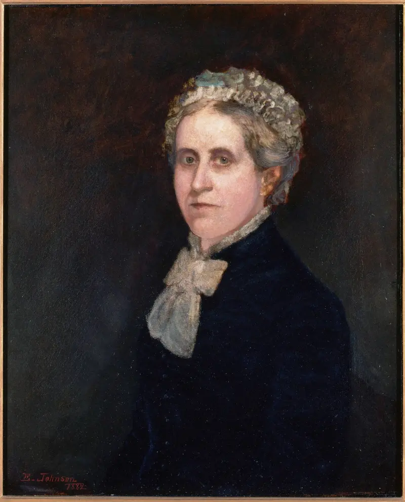This painting depicts Isabella Guthrie McCosh, showcasing her dignified presence.