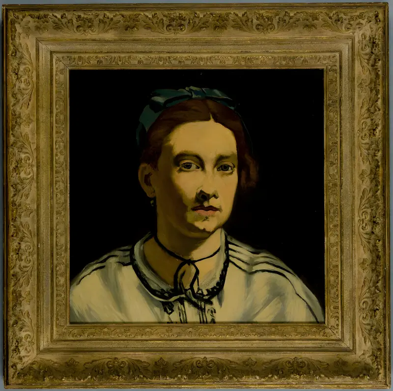 Portrait of Victorine Meurend, oil on canvas by Alfred Lowe