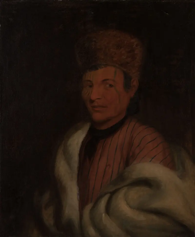 Portrait of Cor-ba-map-a (Wet Mouth) by Henry Inman, oil on canvas