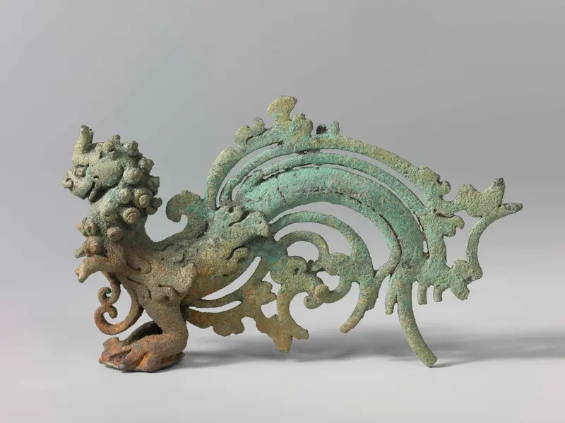Bronze ornament depicting a mythical beast by an unknown artist