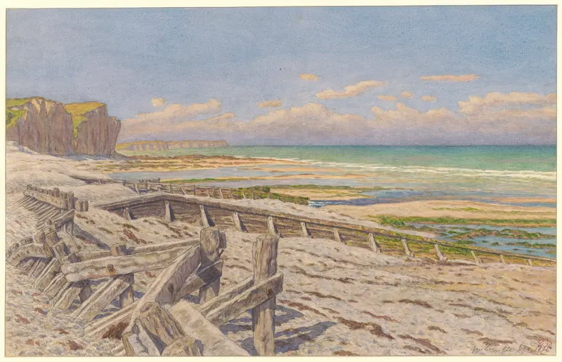 Quiberville by Henri Rivière, oil painting depicting the sea and horizon.