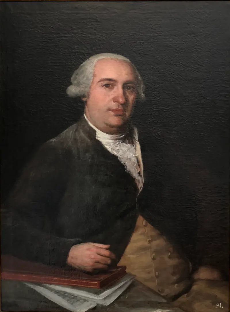 Portrait of Mariano Ferrer y Aulet by Francisco de Goya, showcasing a dignified profile and calm demeanor.