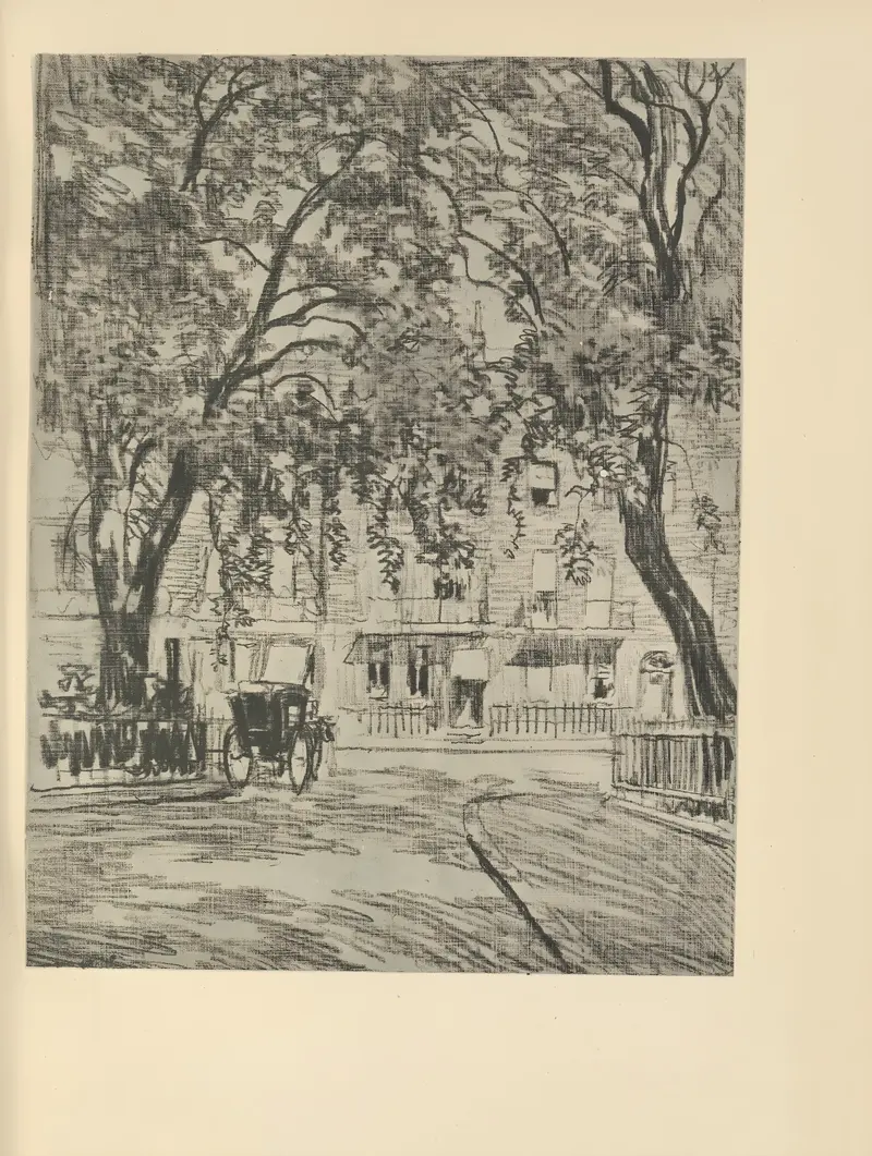 Woburn Square by Joseph Pennell, depicting an urban landscape in an unknown medium.