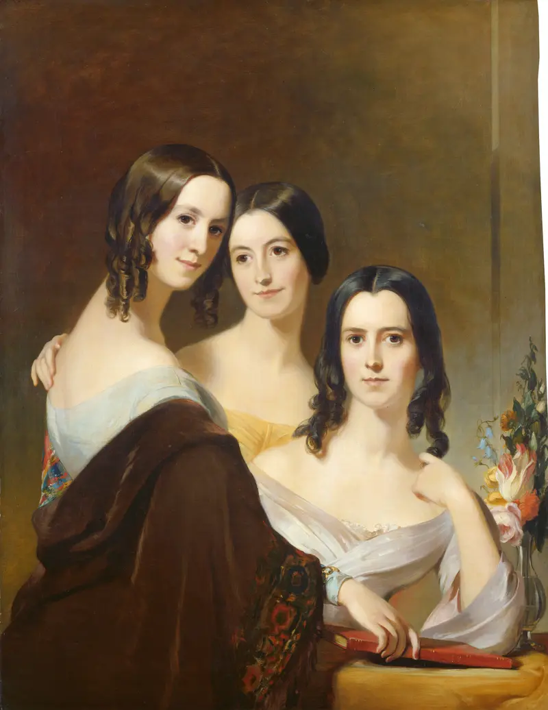 The Coleman Sisters by Thomas Sully is a portrait showcasing two young women in elegant attire.