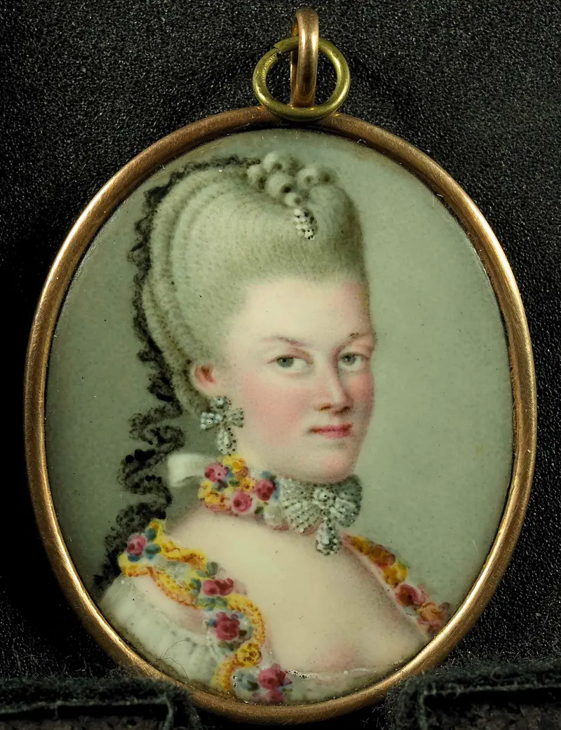 Portrait of Frederika Sophia Wilhelmina, metal medium, unknown artist