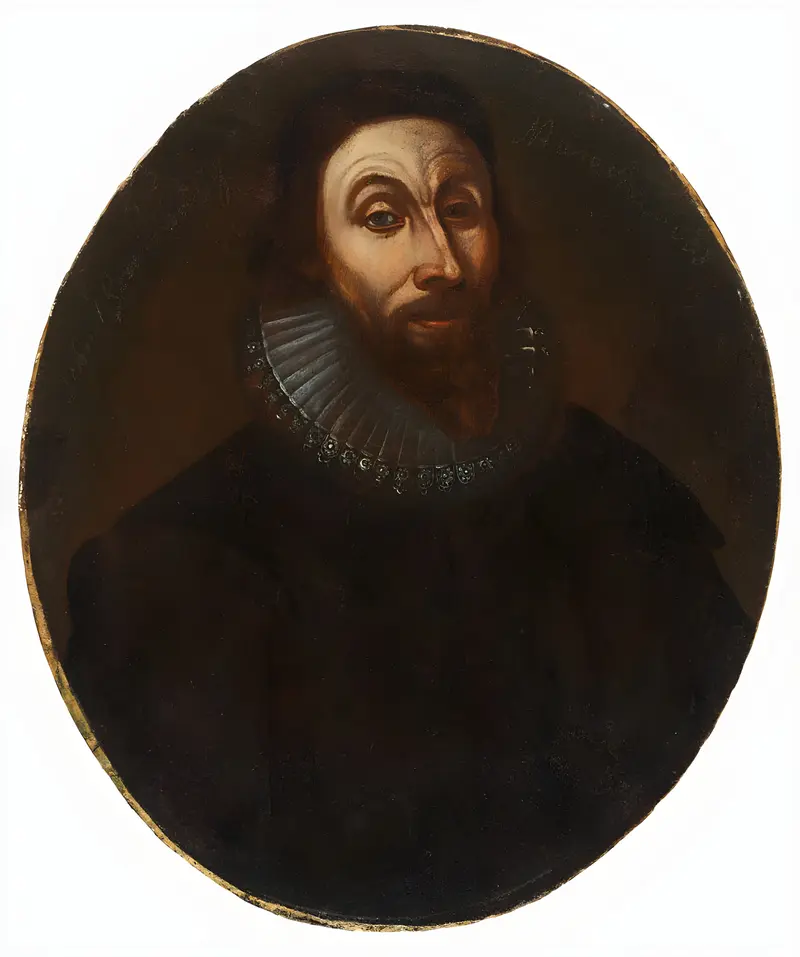 Portrait of John Winthrop, oil on canvas by an unidentified artist