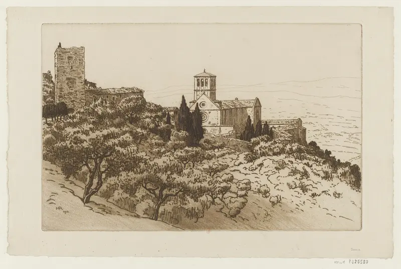 Henri Rivière's 'Basilique d’Assise' captures the essence of the Basilica of Assisi.