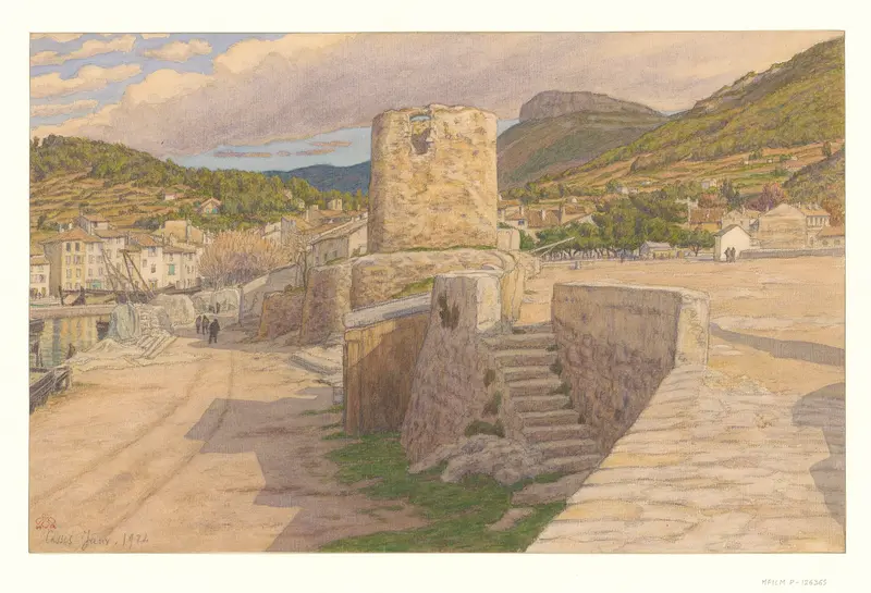 Henri Rivière's 'Cassis' captures a serene coastal scene.