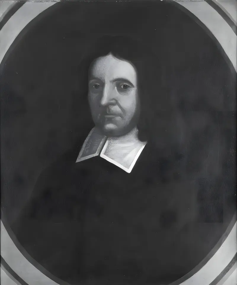 Portrait of Reverend Samuel Willard, oil on canvas, unidentified artist