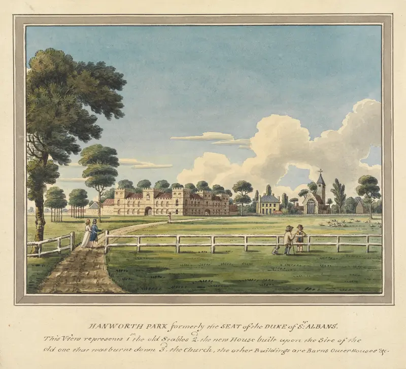 Landscape of Hanworth Park, Middlesex by Charles Tomkins, unknown medium
