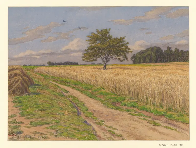 Henri Rivière's painting 'Tôtes' captures a serene landscape scene.
