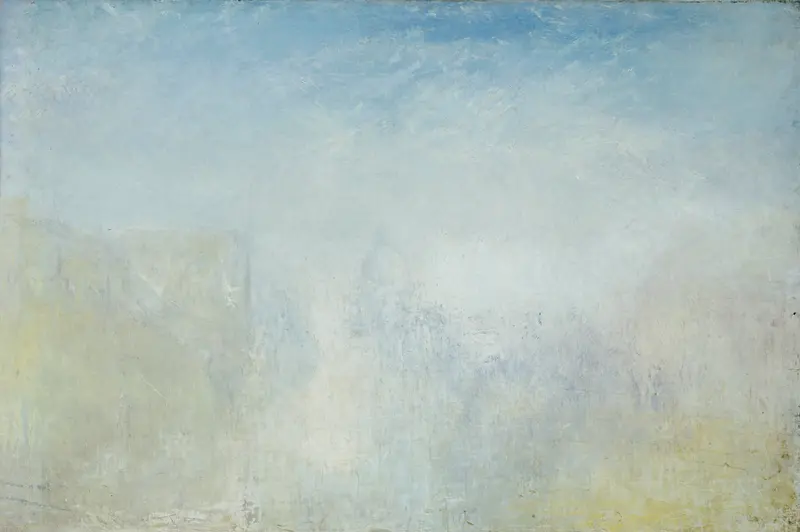 A dreamy depiction of Venice with the Salute, showcasing the city's ethereal atmosphere.