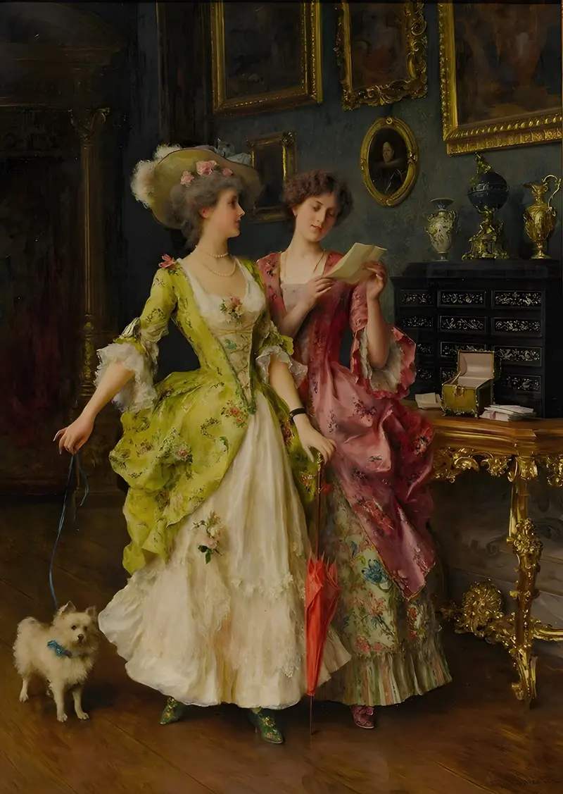 Federico Andreotti's 'The Letter' captures a moment of intimate communication.