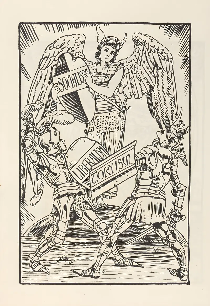 Walter Crane's 'Cartoons for the cause Pl.3' features intricate designs and vibrant colors.