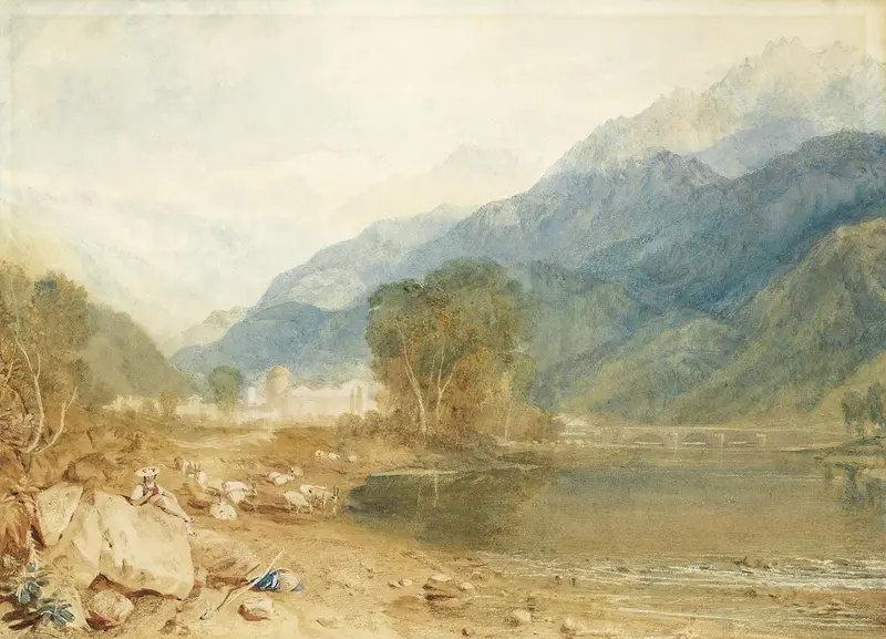 Landscape depicting the Castle of St. Michael by Joseph Mallord William Turner, oil painting