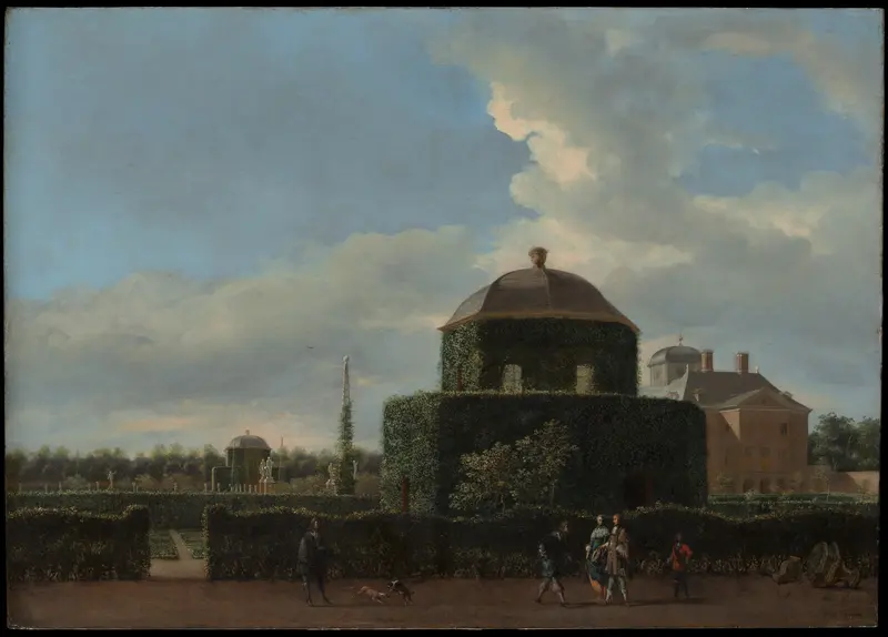 The Huis ten Bosch at The Hague, oil on canvas by Jan van der Heyden