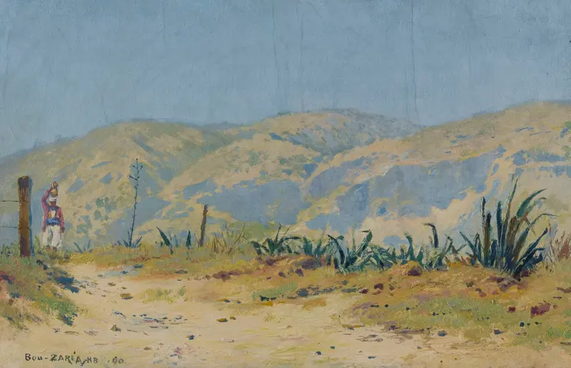 Bou-Zaréa (Algérie) by Henry Brokman, depicting vibrant colors and movement, unknown medium.