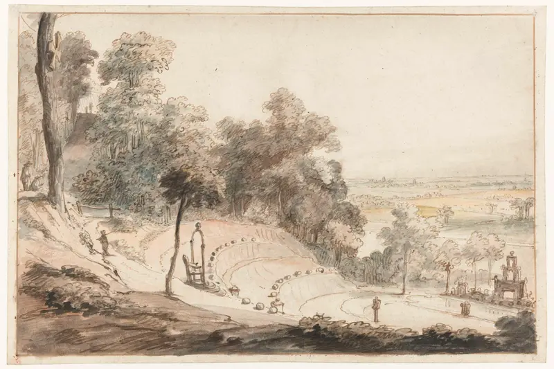 The Amphitheatre on the Springenberg in Cleves, oil on canvas by Gerbrand van den Eeckhout