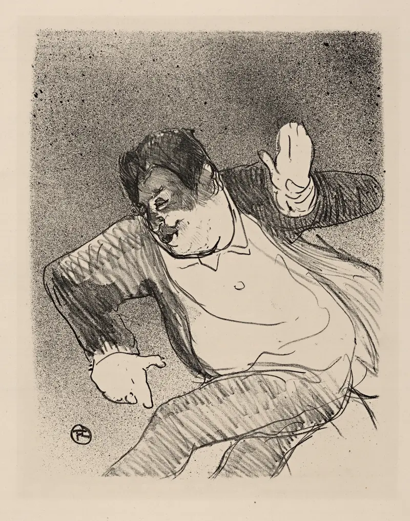 Henri de Toulouse-Lautrec's 'Caudieux, Petit Casino' captures the lively atmosphere of a Parisian casino.