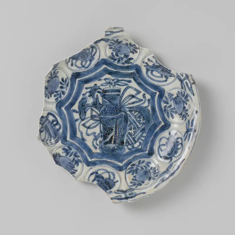 Fragment of ship's woodwork, bone medium, Unknown Artist