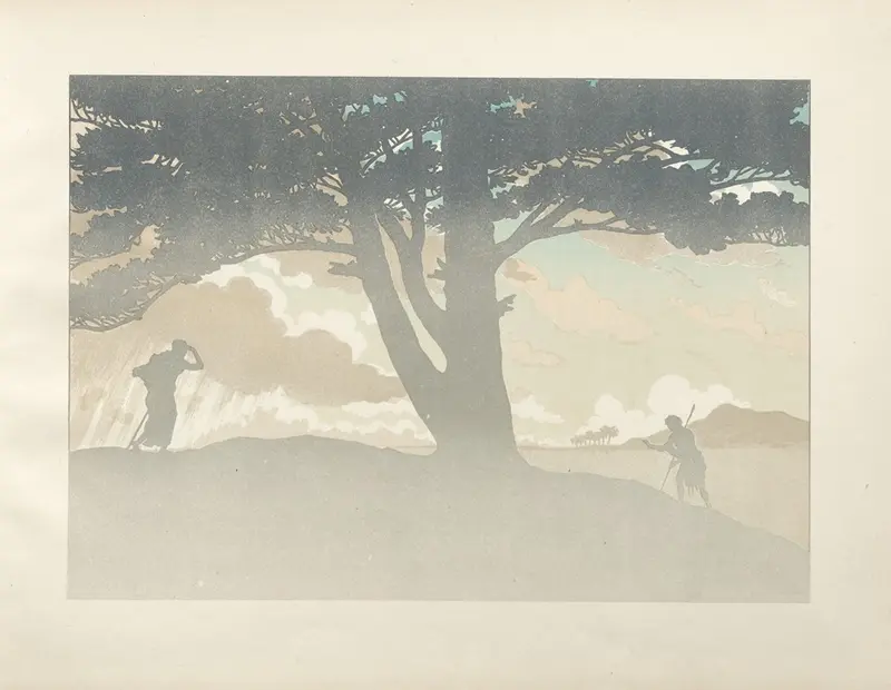 Henri Rivière's 'The Prodigal Son; Sixième Tableau' captures a poignant moment of return.