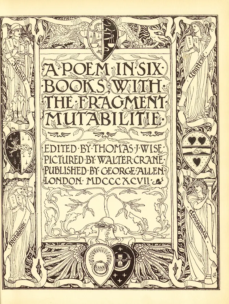 Walter Crane's *Spenser’s Faerie queene Pl.04* is a vivid illustration inspired by literature.