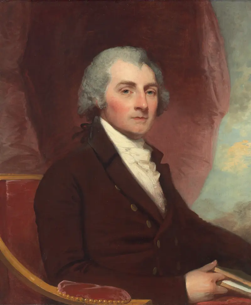Portrait of William Thornton by Gilbert Stuart.
