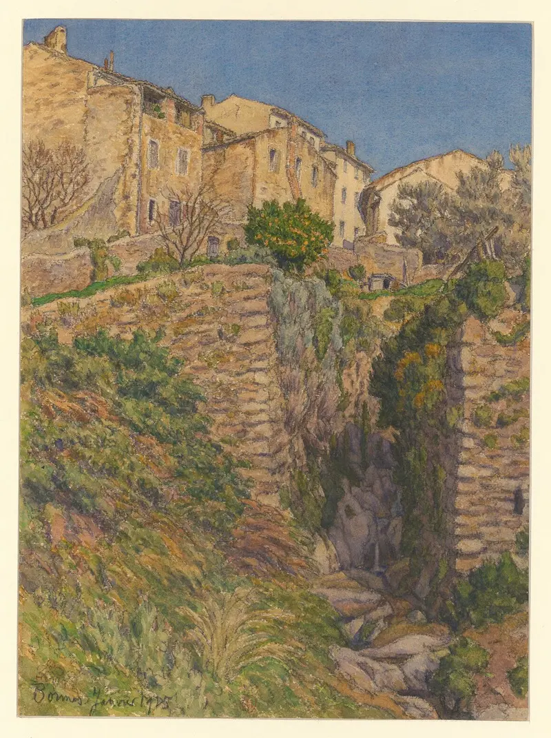 Henri Rivière's 'Bormes' captures a serene landscape with vibrant colors.
