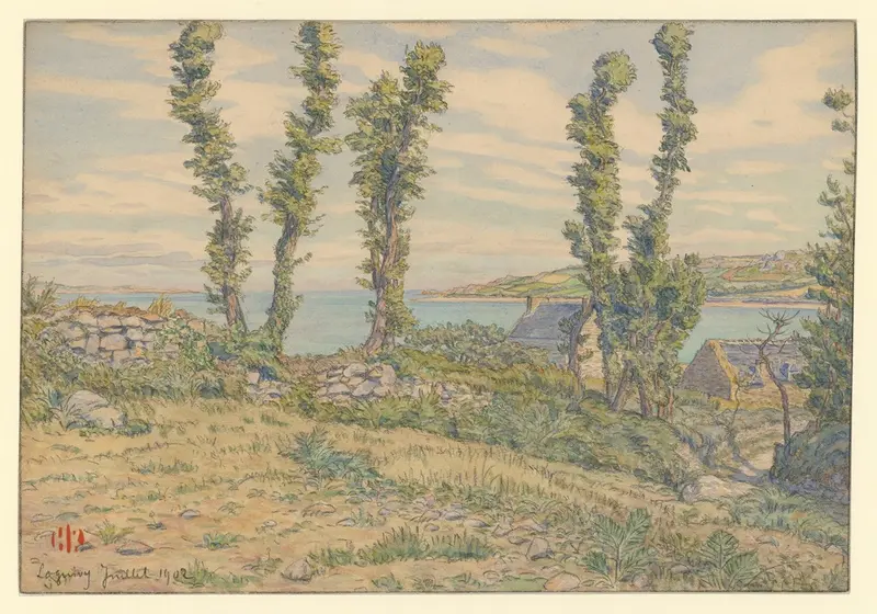 Henri Rivière's 'Loguivy' captures a serene coastal landscape.