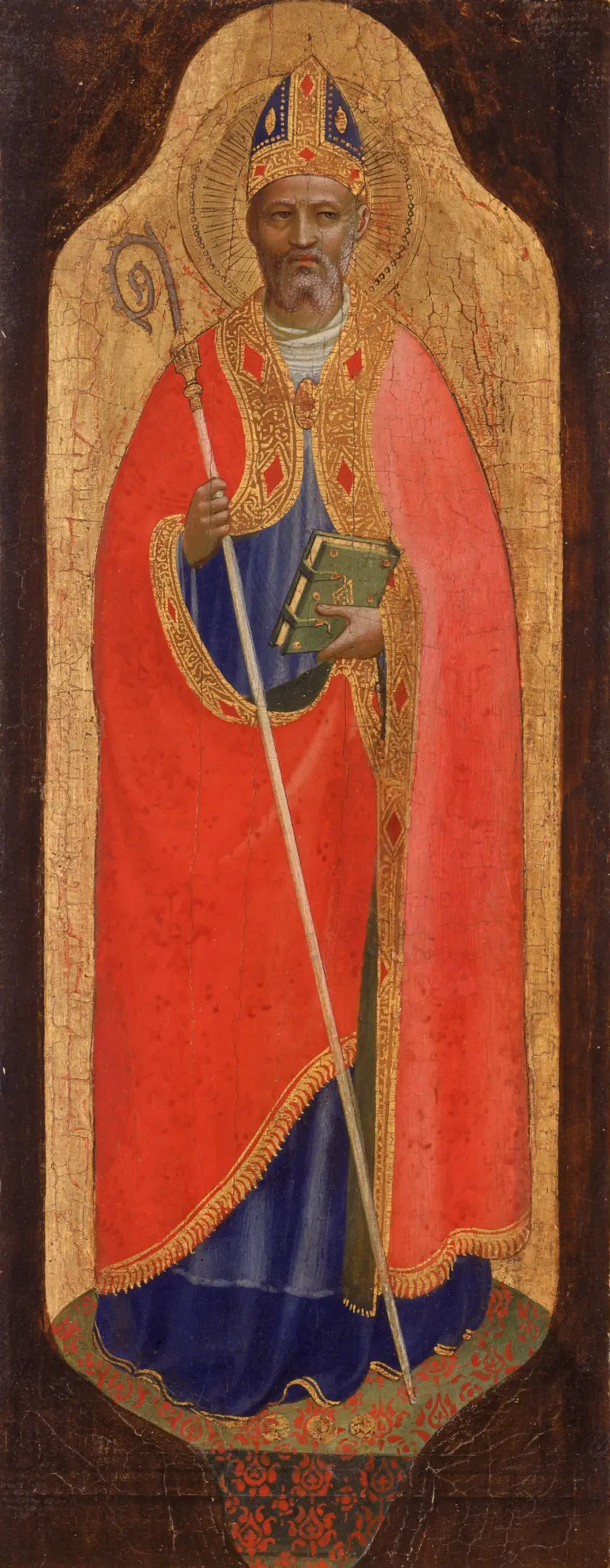 A depiction of St. Nicholas of Myra by Fra Angelico, showcasing his act of secret generosity.