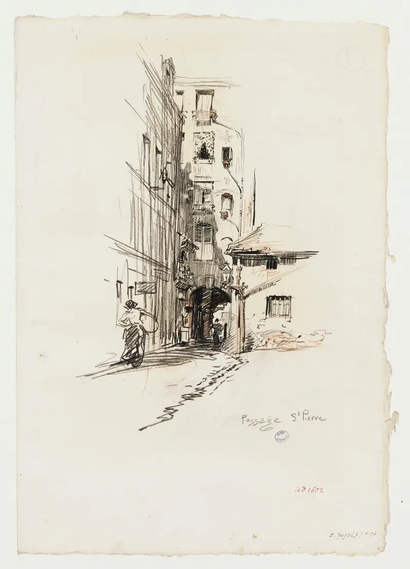 Passage Saint Pierre by Charles Jouas, impressionism, architecture