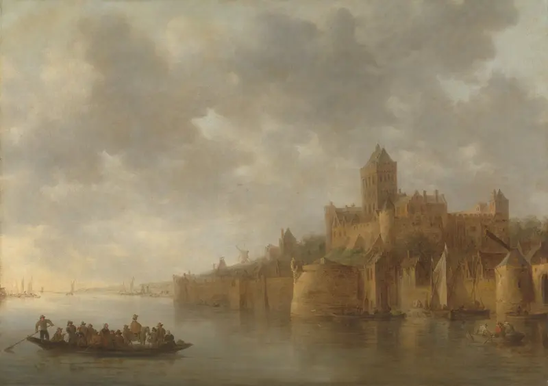 The Valkhof in Nijmegen, oil on canvas by Jan van Goyen