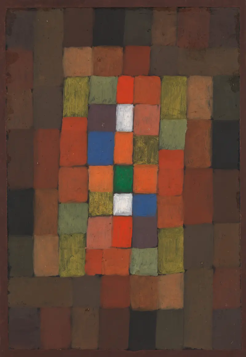 Paul Klee's 'Static-Dynamic Gradation' explores the interplay of color and form.