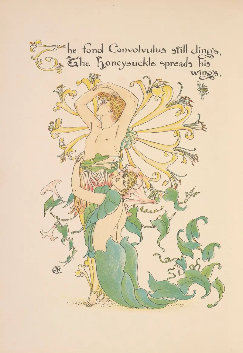 A vibrant depiction of flowers in a decorative style.