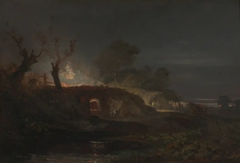 Limekiln at Coalbrookdale, oil on canvas by Joseph Mallord William Turner
