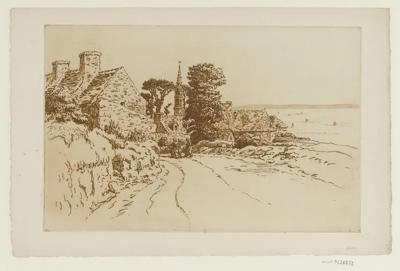 Henri Rivière's 'Route de St Jean à Tréboul' captures a serene landscape scene.