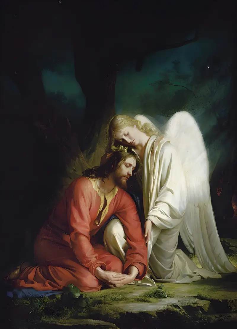Carl Bloch's 'Christ at Gethsemane' depicts a moment of deep emotional turmoil.