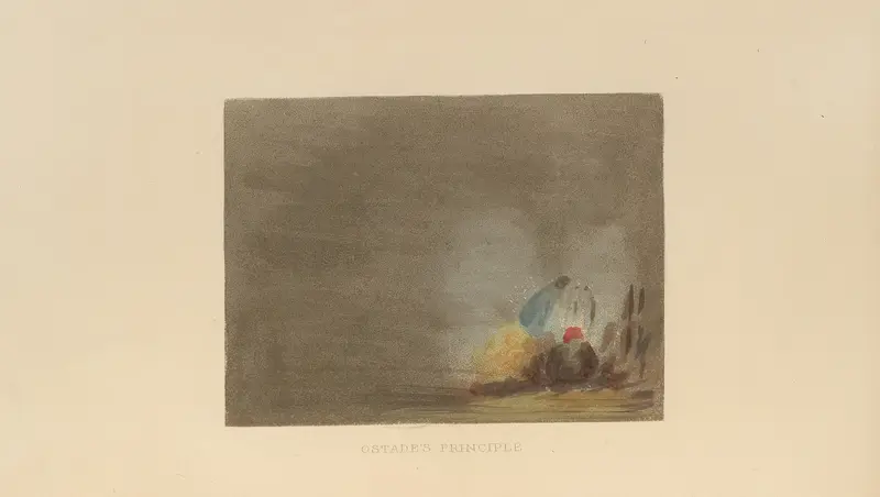 Figurative oil painting by Frank Howard depicting a cloaked figure in shadowy tones.