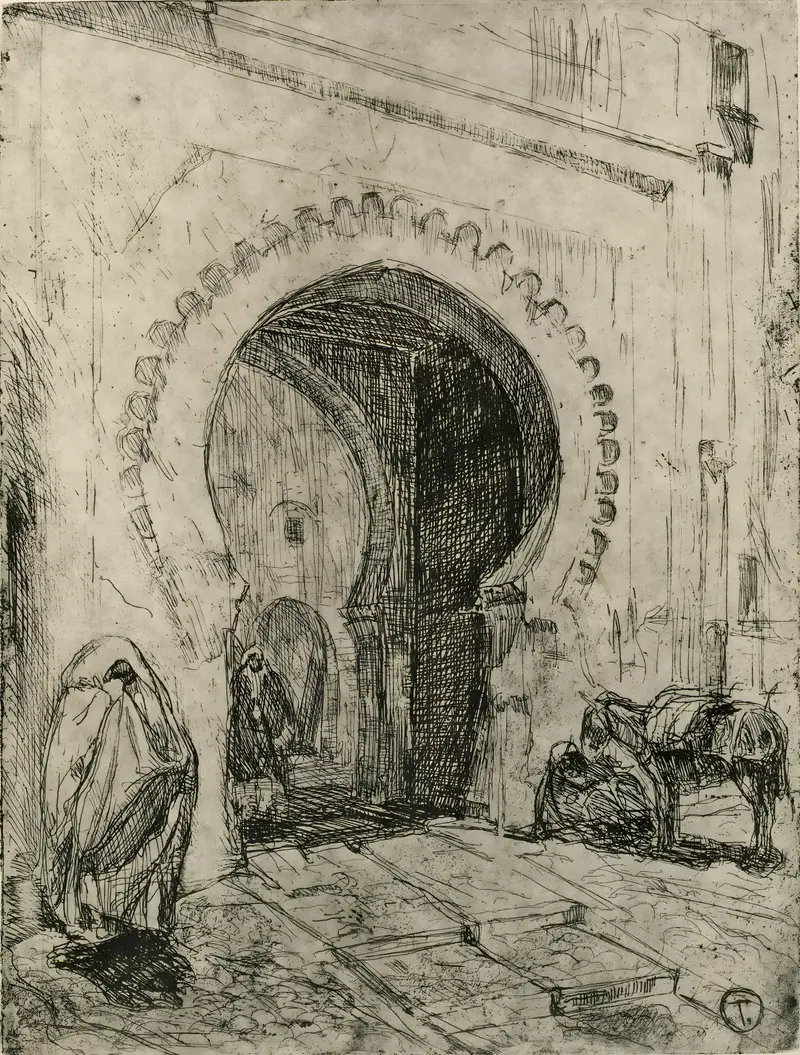 Gate in Tangier by Henry Ossawa Tanner, medium unknown