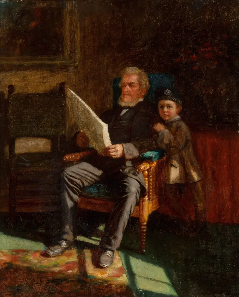 Portrait of John C. Chandler and Philip J. Wilson by Eastman Johnson.
