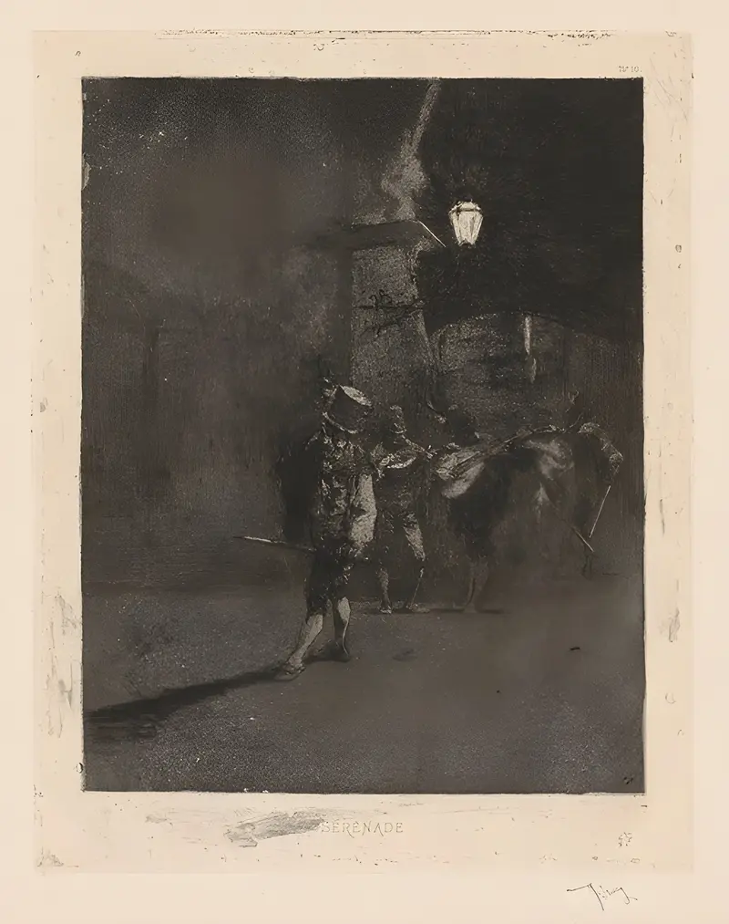 A captivating genre scene by Mariano Fortuny Marsal.