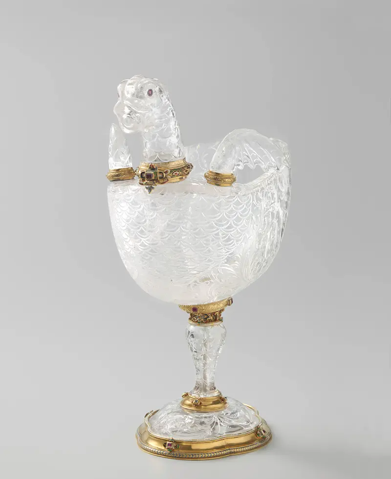 Vessel in the form of a goose, silver, Unknown Artist