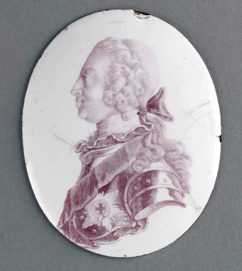 Portrait of Frederick Louis in metal by unknown artist
