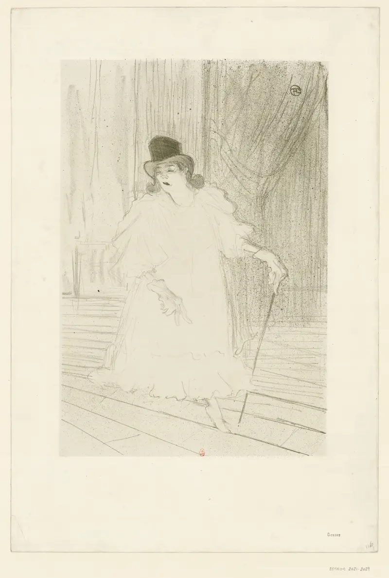 Henri de Toulouse-Lautrec's painting 'Cecy Loftus' captures the essence of a vibrant figure in a lively setting.