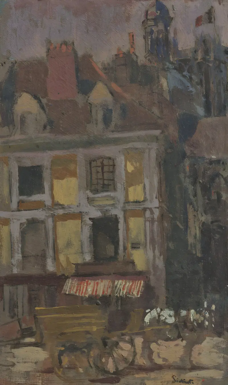 La Rue Notre Dame and the Quai Duquesne, oil painting by Walter Richard Sickert