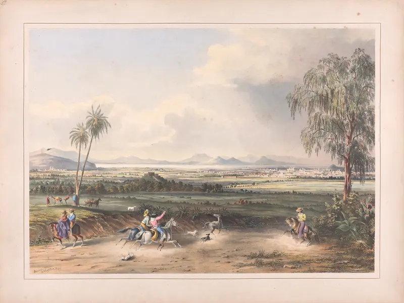 Landscape with trees and sky, oil painting by Daniel Thomas Egerton, 1840