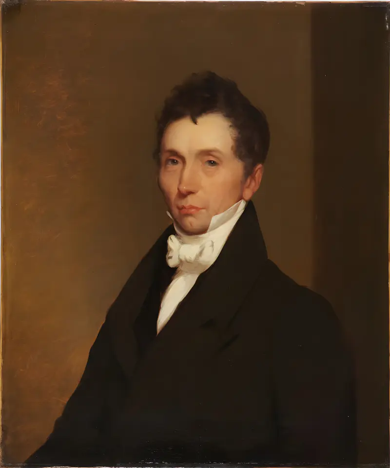 Portrait of David Dudley by Chester Harding, oil on canvas
