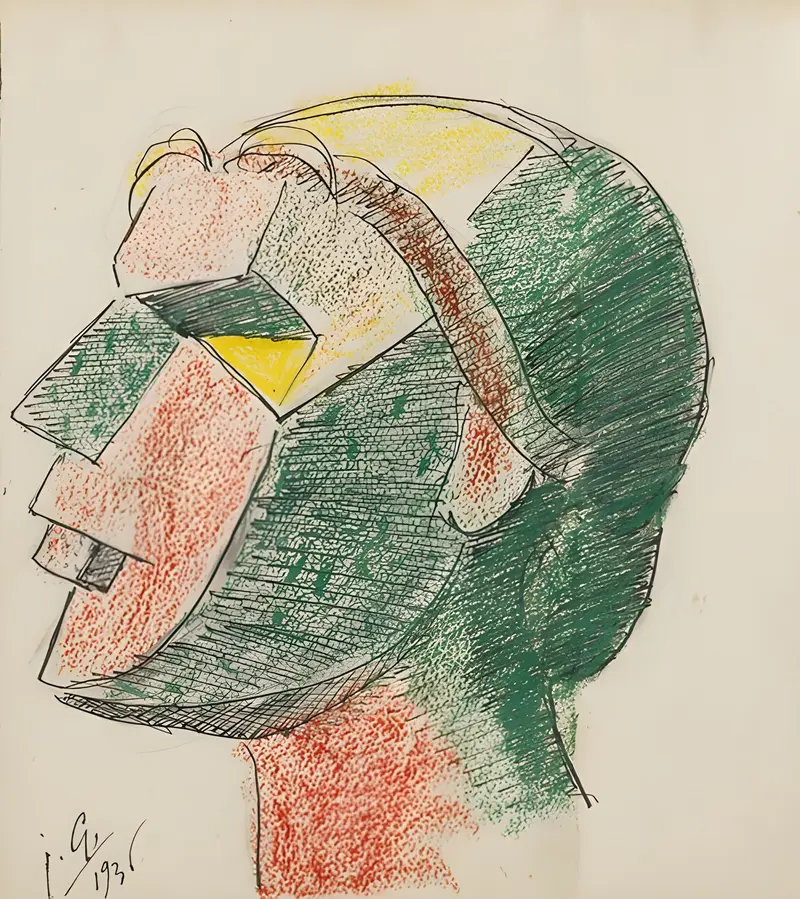 Julio González's 'Tête De Femme' showcases a unique cubist interpretation of the female form.